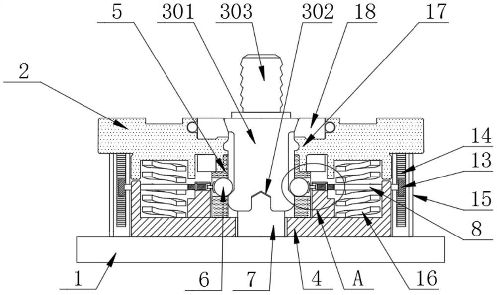 Zero-point rapid positioning reference clamp of cylinder cover machining tool