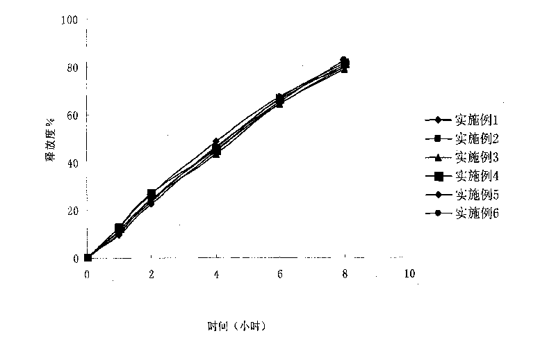 Isosorbide mononitrate controlled release tablet and preparation method thereof