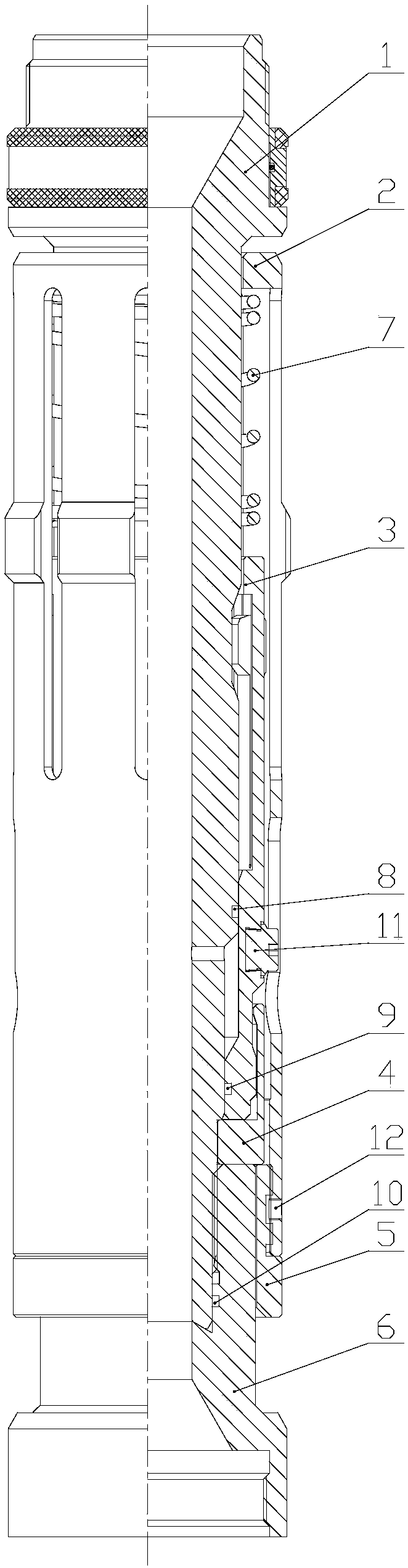 Hydraulic positioning tool applied to fracturing filling sand prevention operation