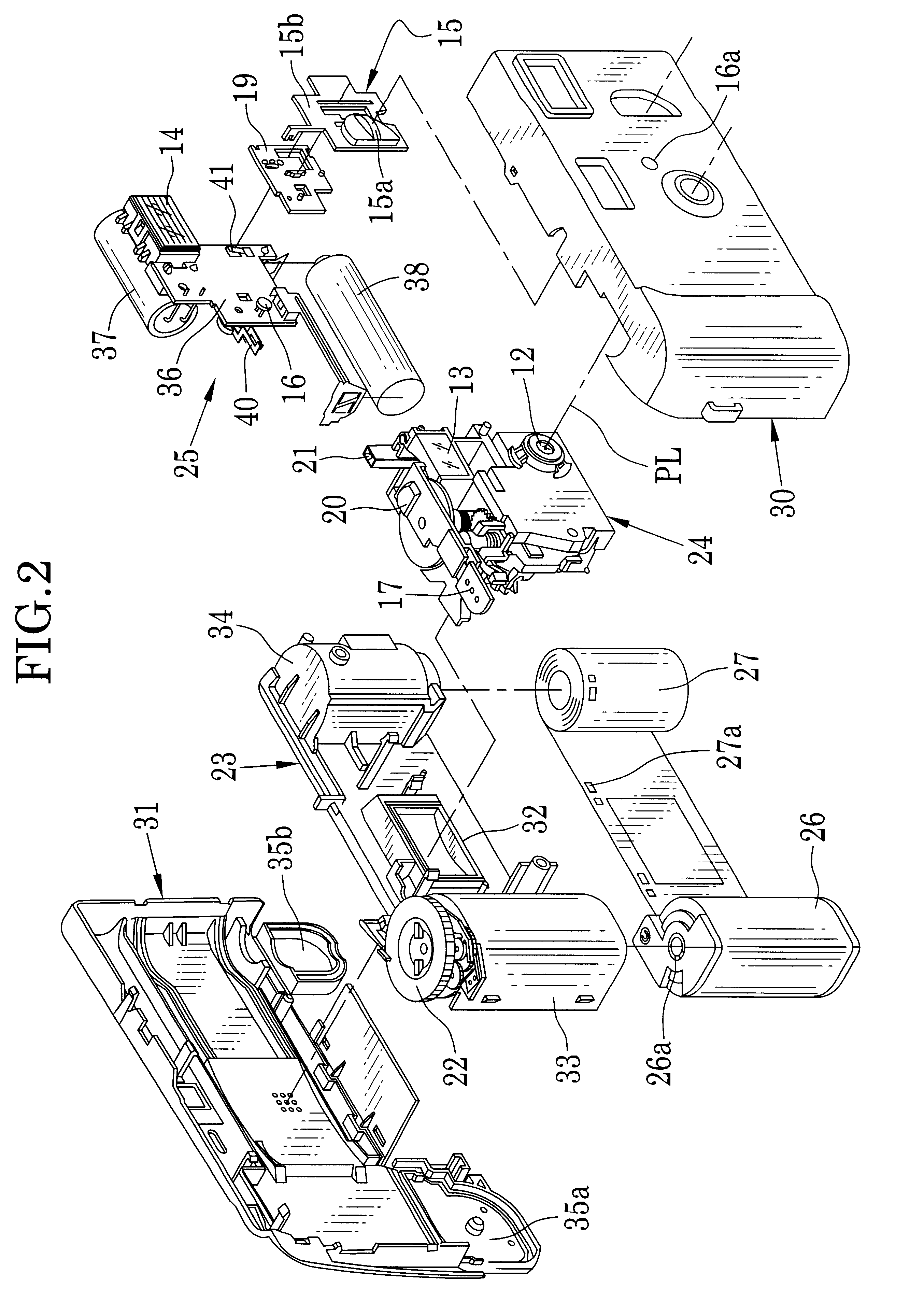 Automatic exposure control device for a camera