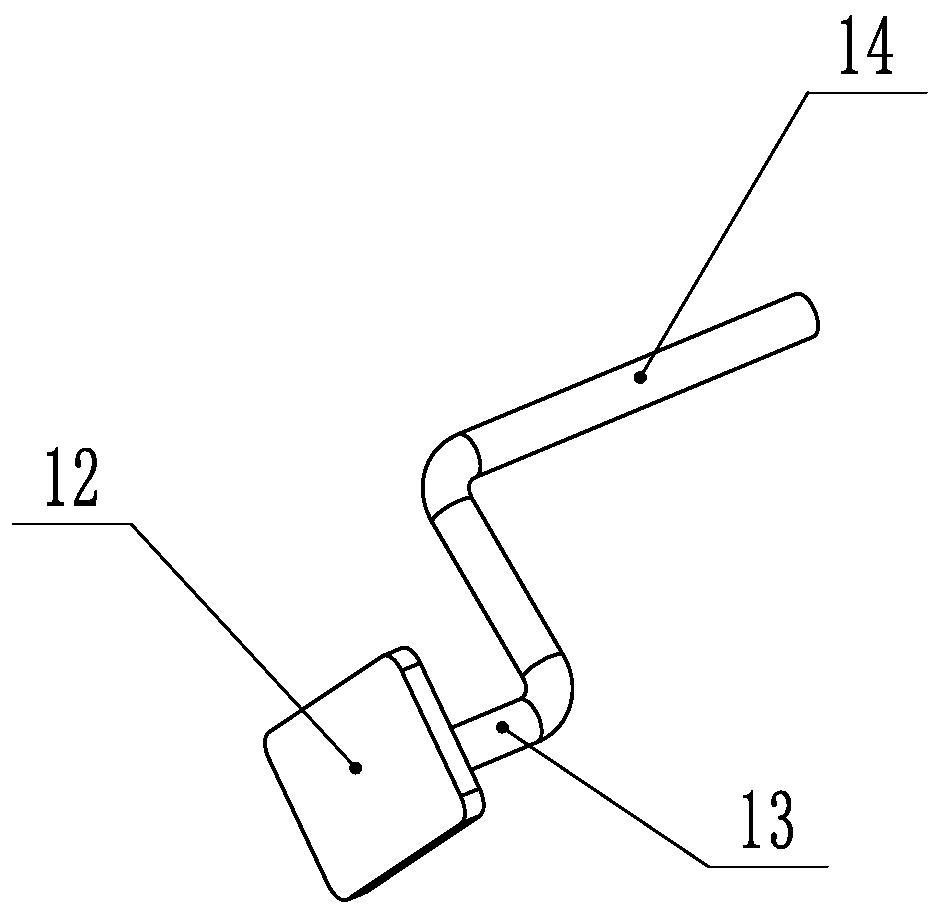 Auxiliary hand fork transfer tray with locking device