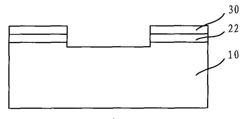 Method for making shallow groove