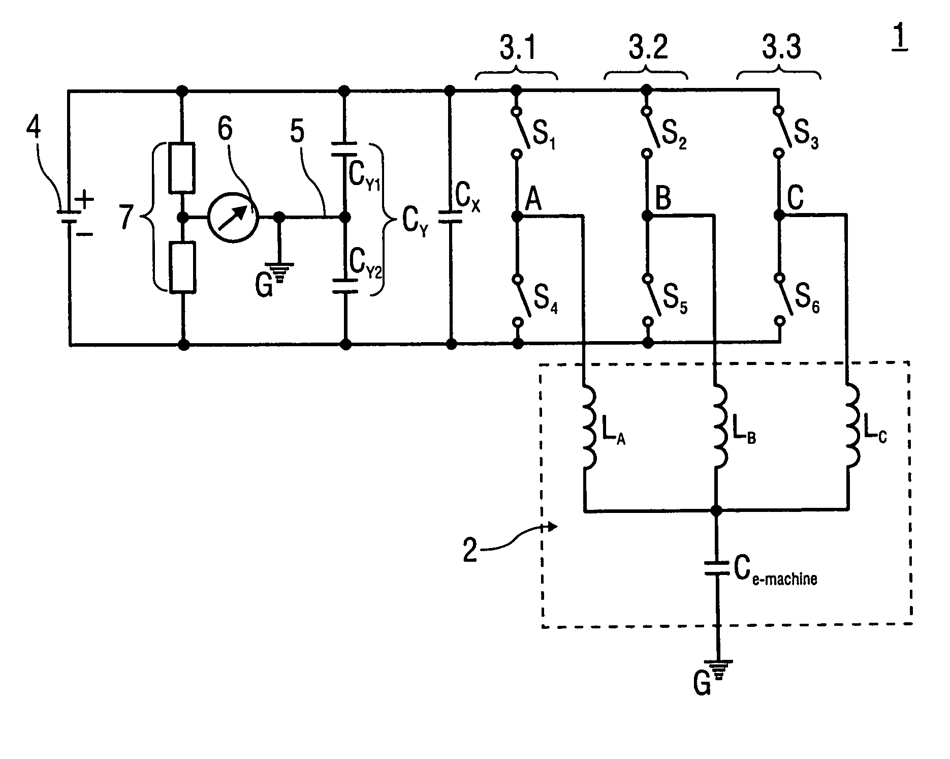 Method for detecting an inverter hardware failure in an electric power train