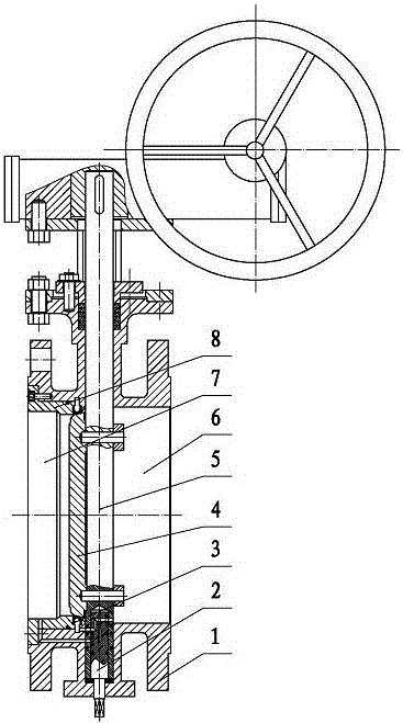 Self-pressurizing sealing butterfly valve