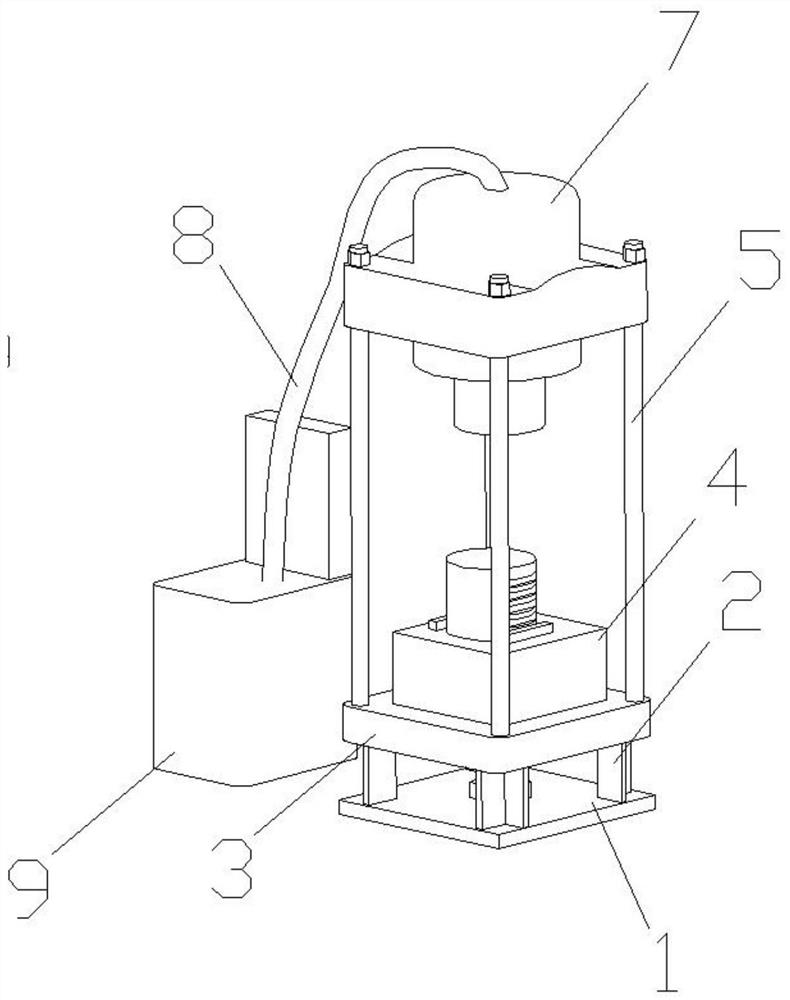 Hydraulic system of hydraulic machine with power regulation function