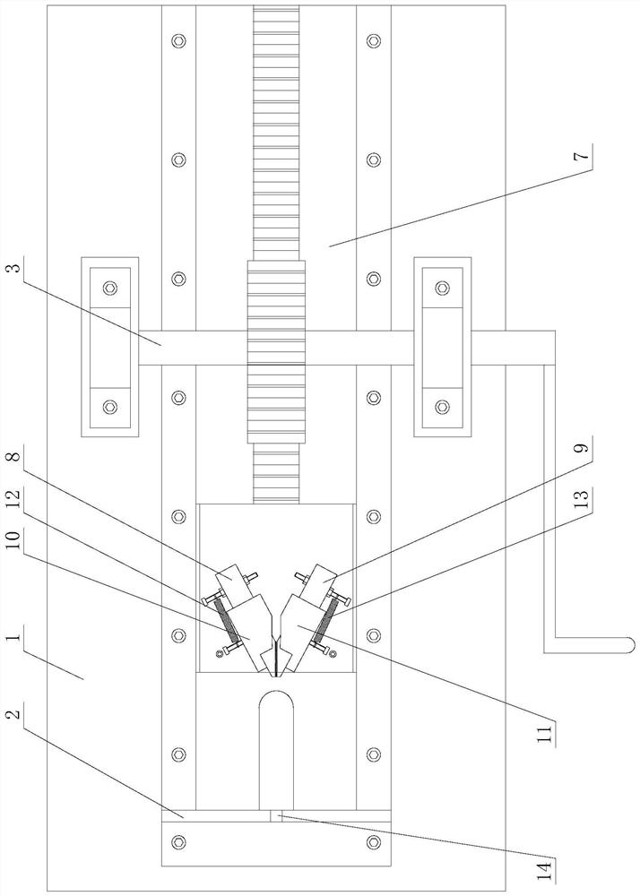 Steel wire leading device of wire drawing machine