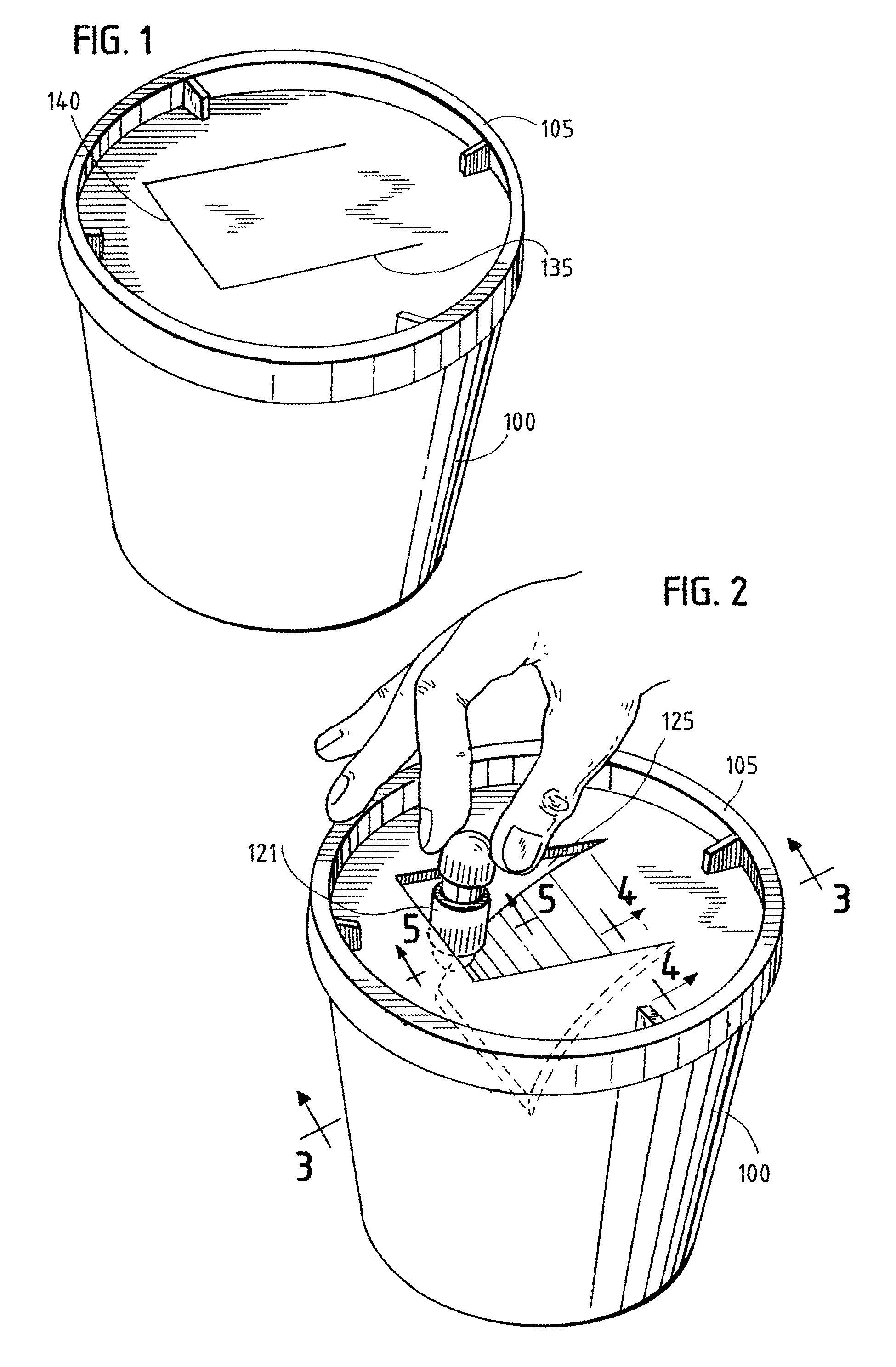 Recycling container for the collection and temporary storage of mercury contaminated wastes in dental facilities