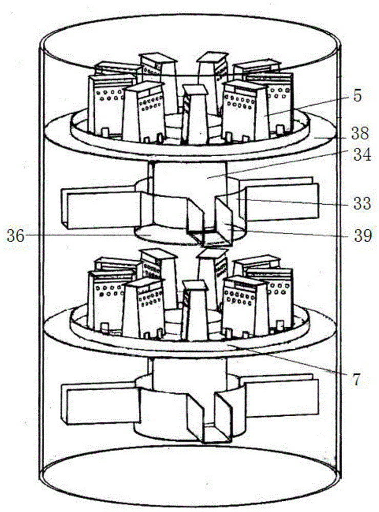 A Thermally Coupled Jet Parallel Flow Tower with Heat Exchange Trays