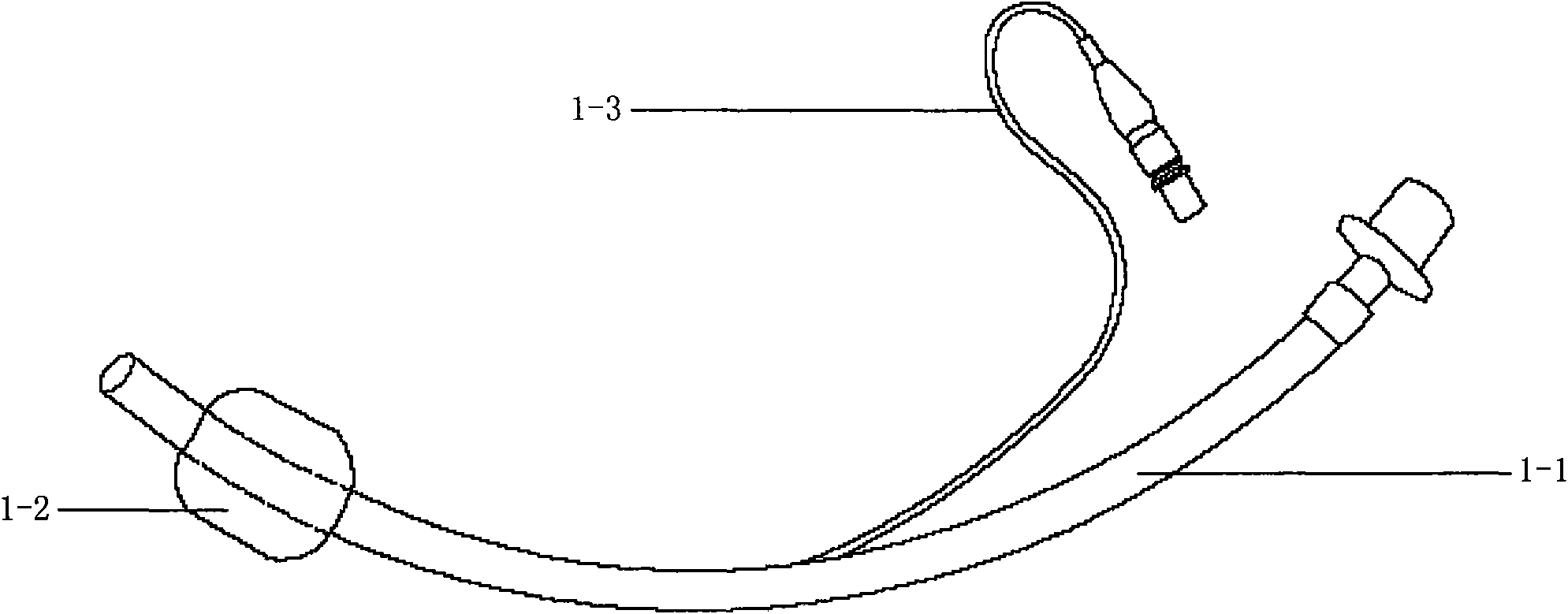 Device for removing residues on balloon of tracheal cannula of patient