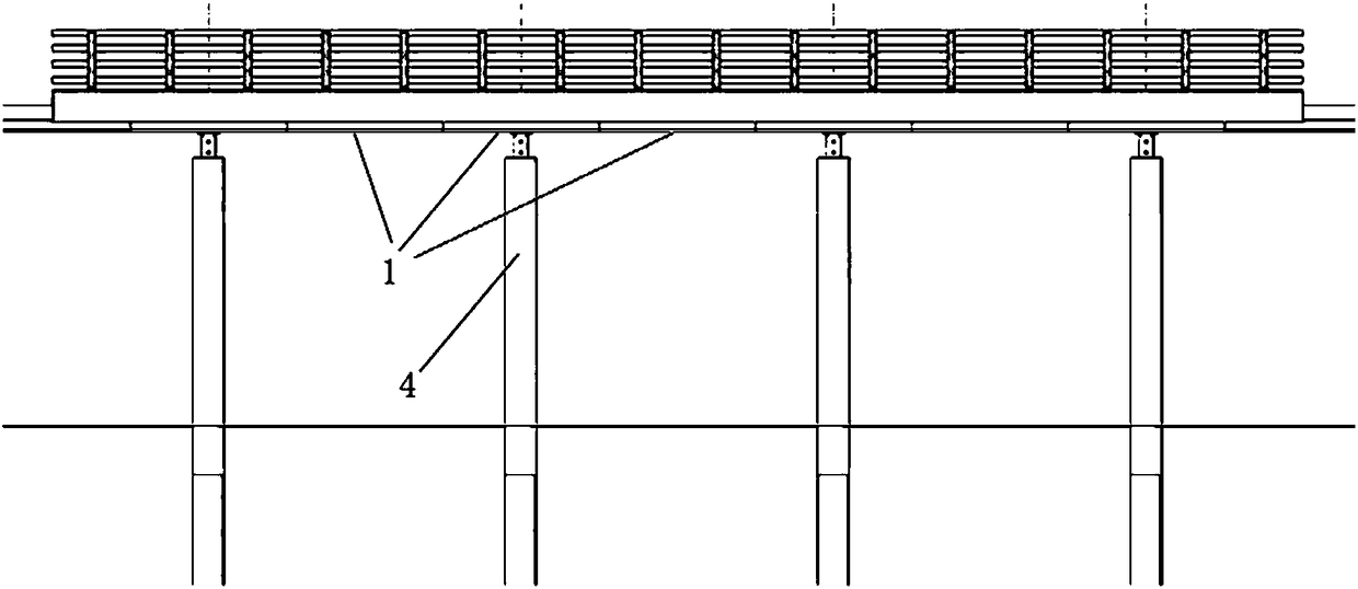 Suspended cylindrical shear brace connection structure for precast pier and precast plate