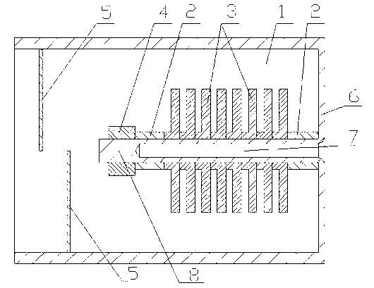 Getter chamber structure of front-end Dewar flask for superconducting receiver