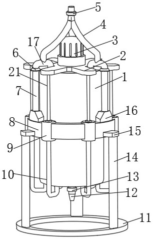 A mixing device for biopharmaceuticals