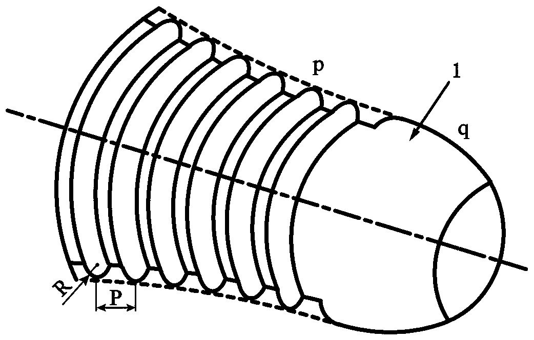 Reversed cone spiral roller ultra-fine grain rolling method of large-sized titanium alloy bar