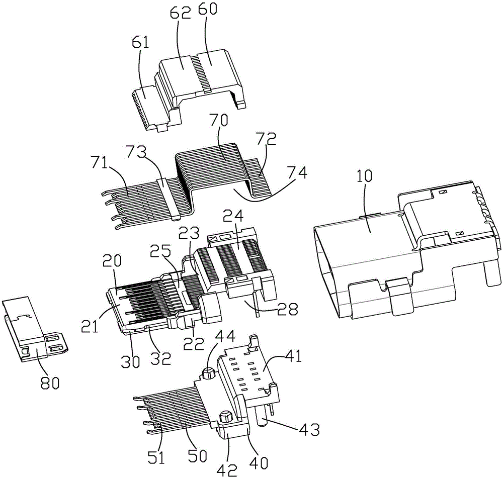 Sinking plate-type USB connector and method for manufacturing same