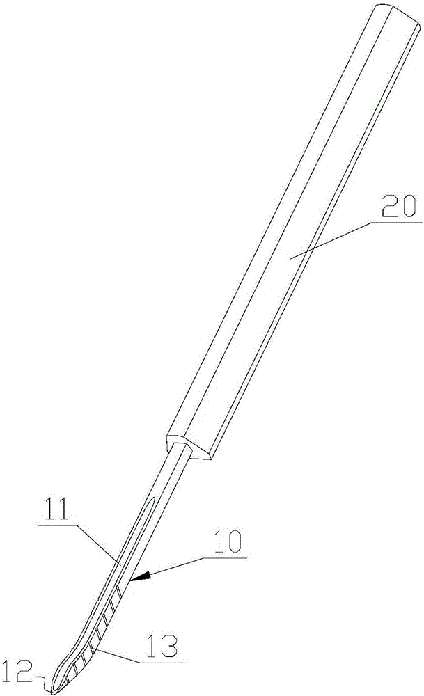 Guiding-type cutting knife assembly and guiding device thereof