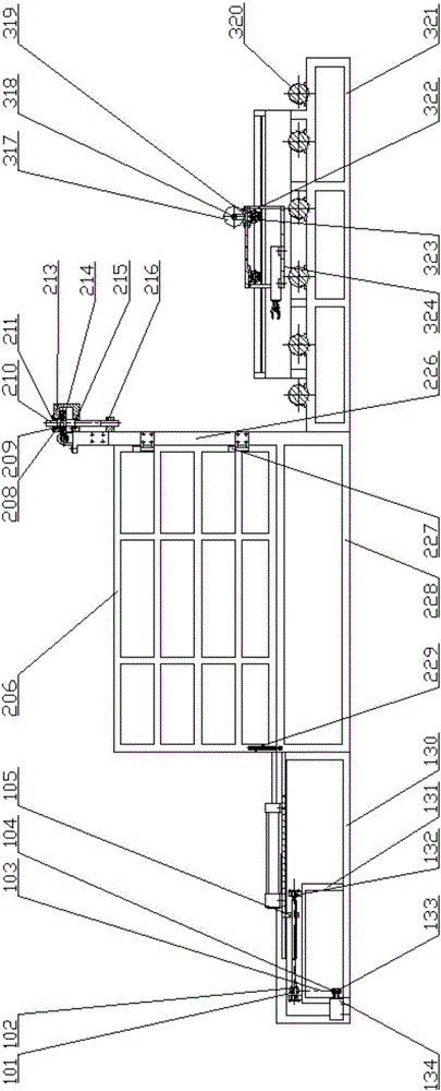 Magnesium oxide board template feeding device and magnesium oxide board loading method