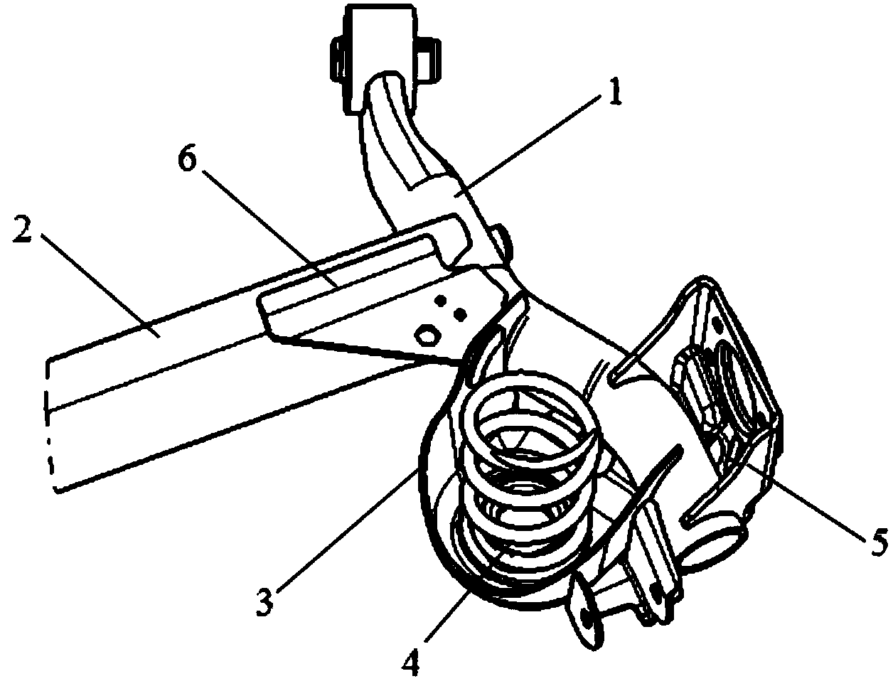 Longitudinal arm of torsion beam suspension frame and torsion beam suspension frame