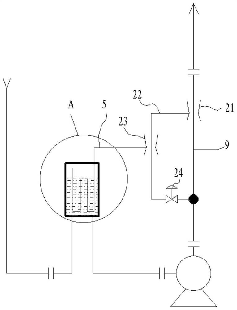 Cavitation-preventing device for condensate pump