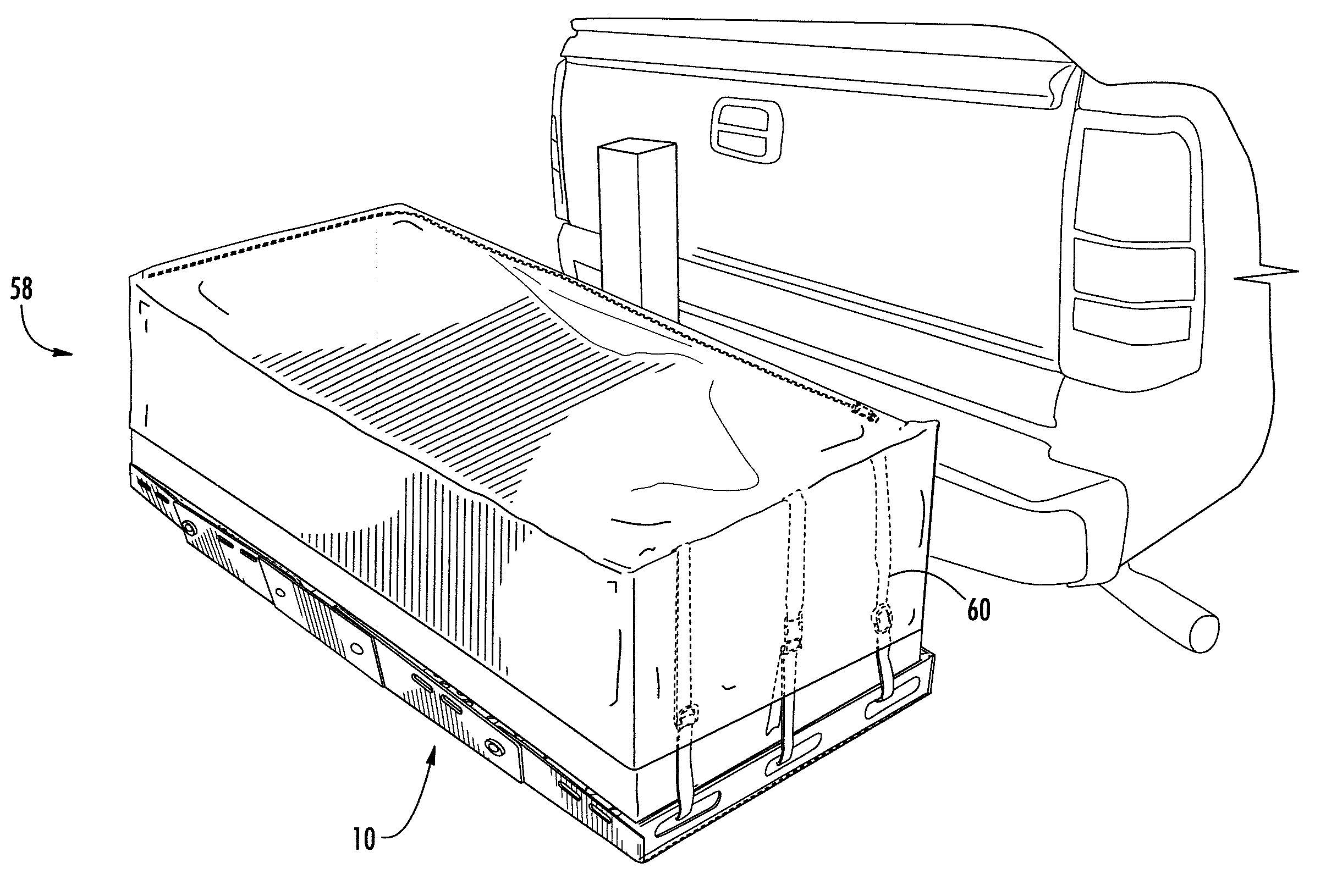 Combined cargo carrier and portable table