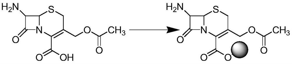 A kind of method of solid phase synthesis cefotaxime