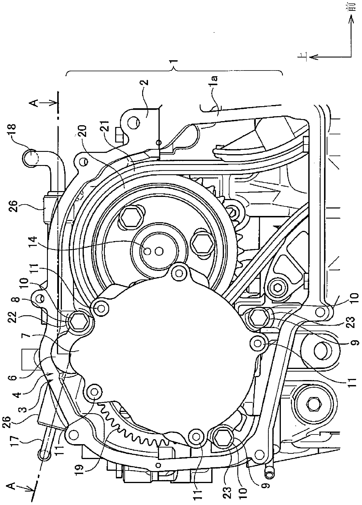 Negative pressure supply device of engine