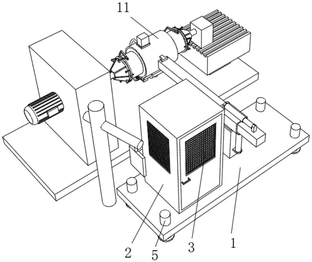 Safety protection system for numerical control horizontal single-sided motor base boring machine