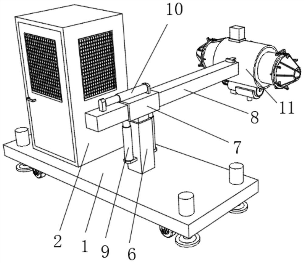 Safety protection system for numerical control horizontal single-sided motor base boring machine