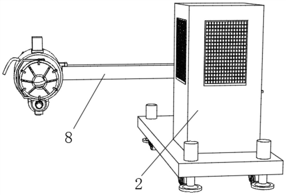 Safety protection system for numerical control horizontal single-sided motor base boring machine