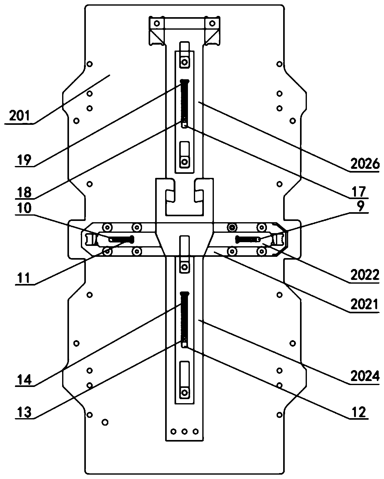 Multi-rotor unmanned aerial vehicle pan-tilt mounting mechanism convenient to disassemble and assemble