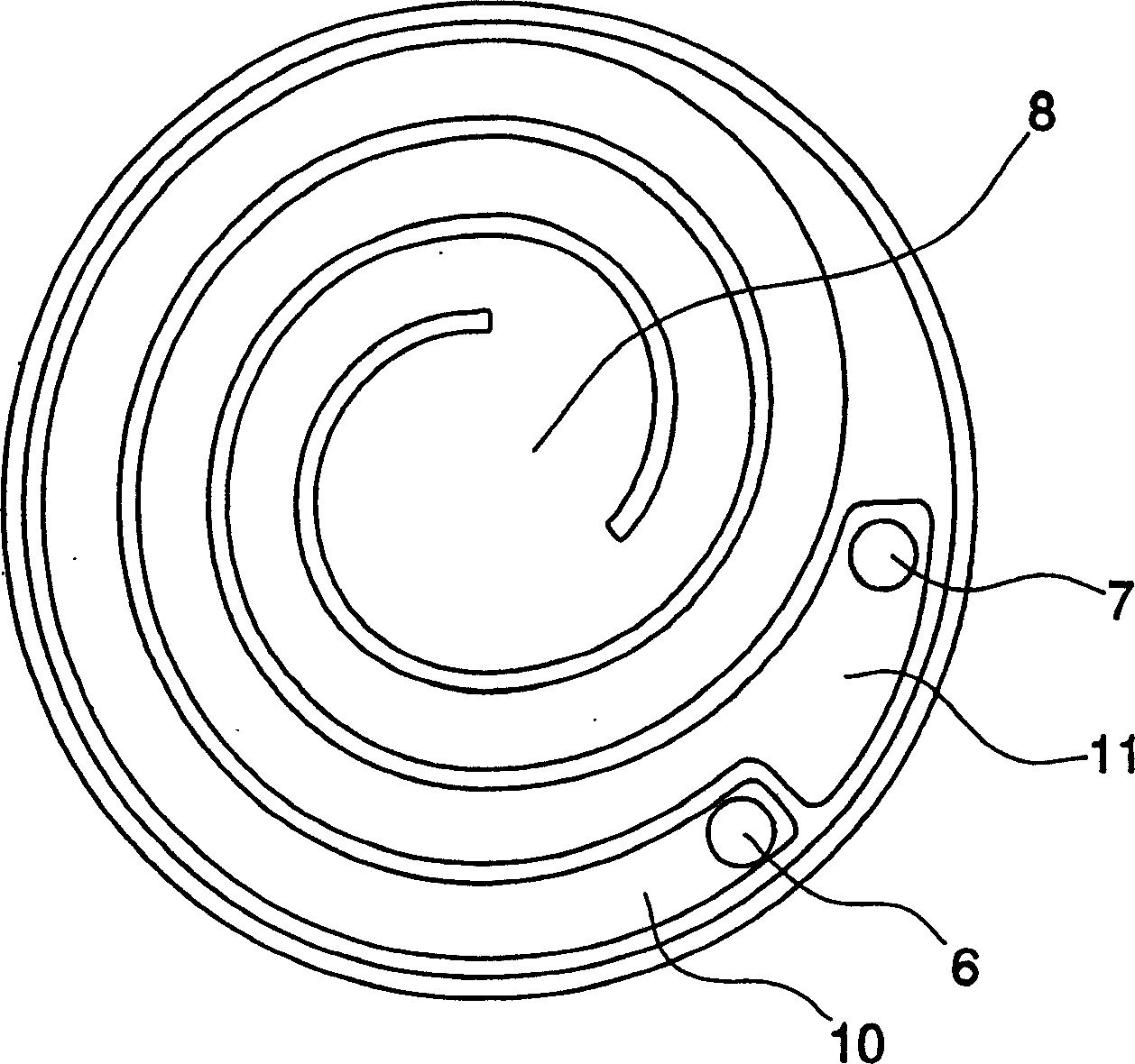 Microcombustion heater having heating surface which emits radiant heat