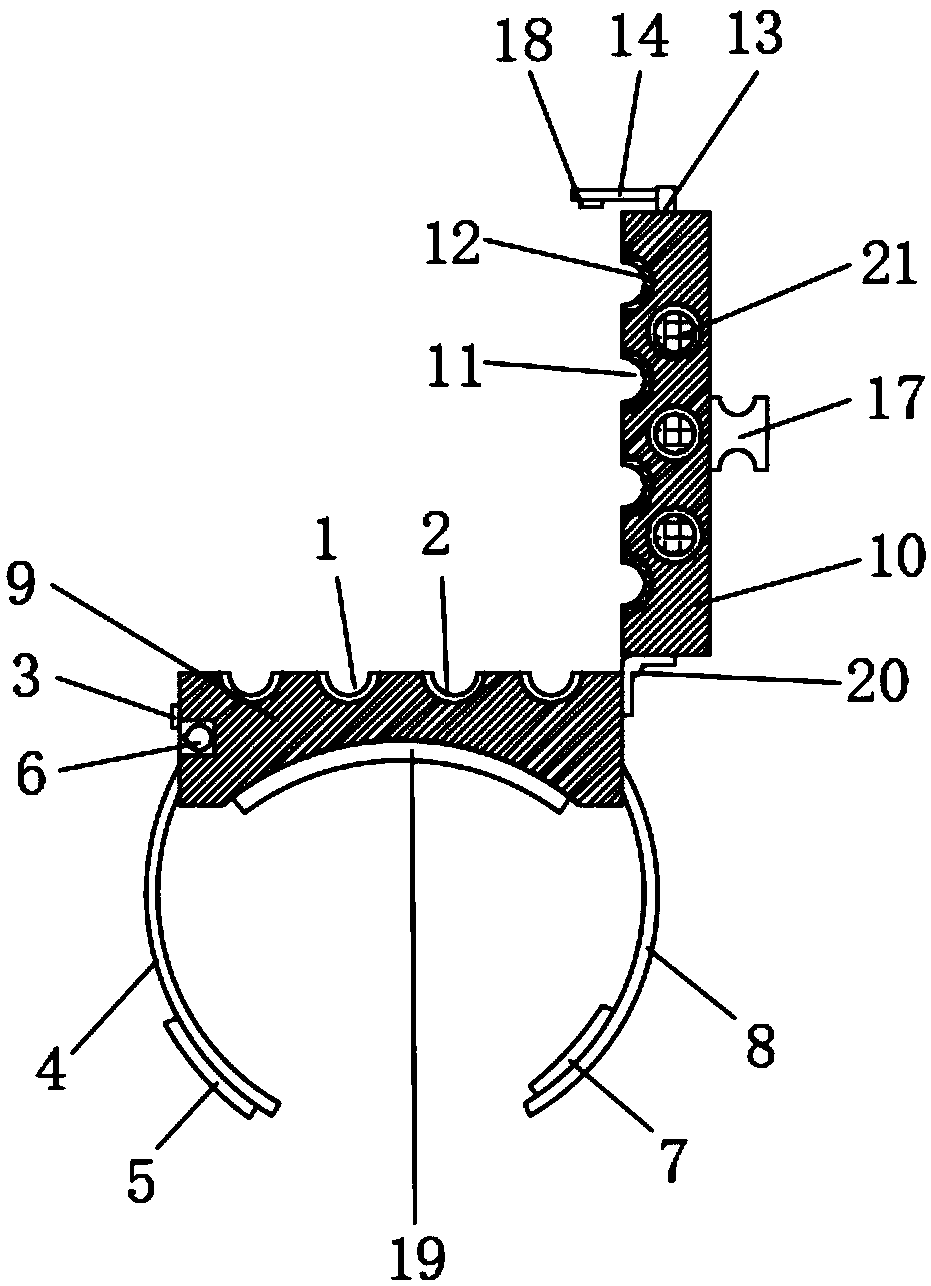 A hemodialysis pipe fixing device