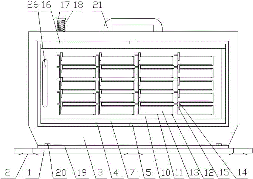 English word training device and English training method