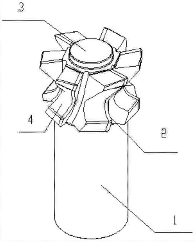 A form milling cutter with tool setting structure