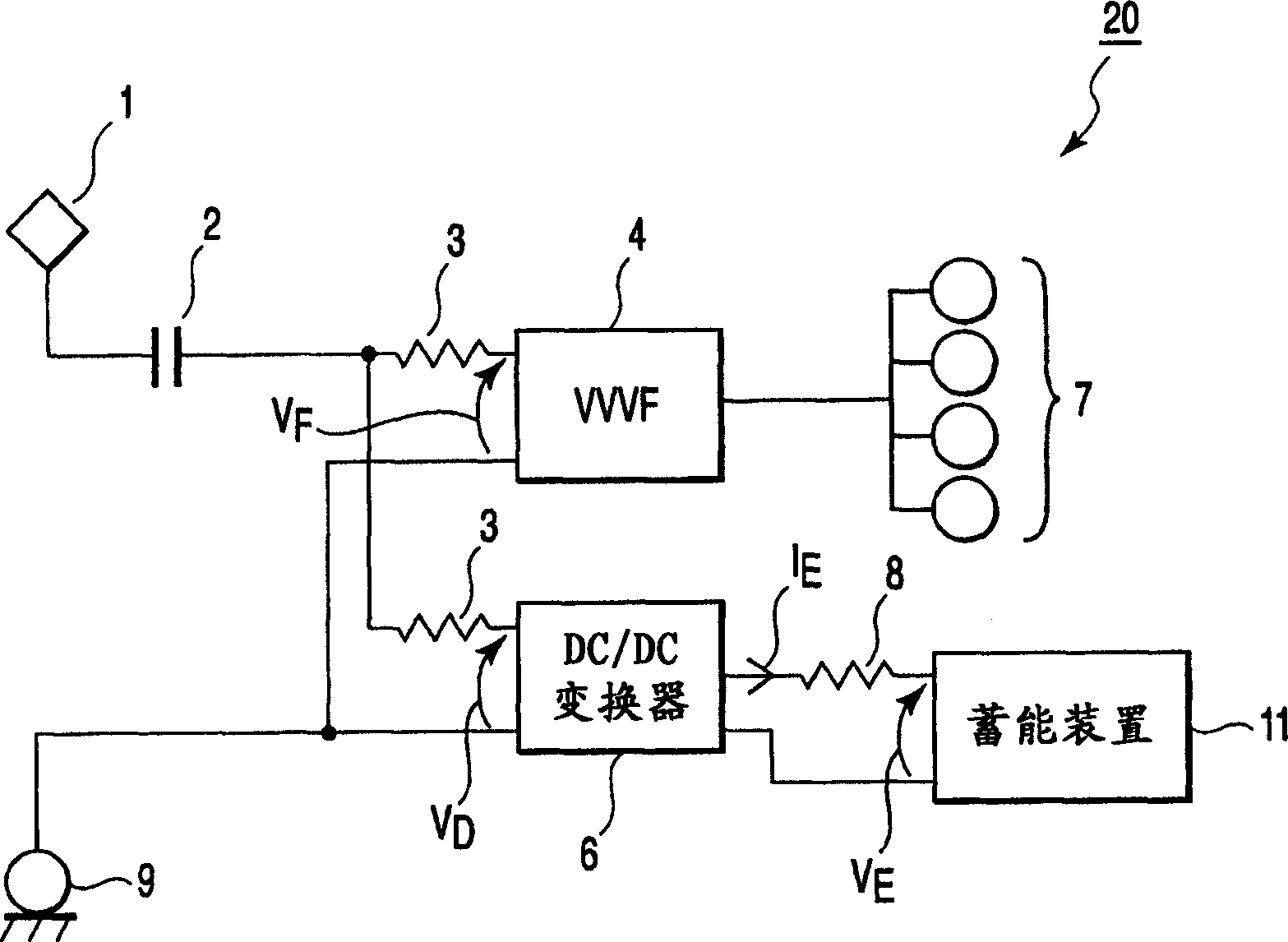 Control apparatus for an eletric locomotive