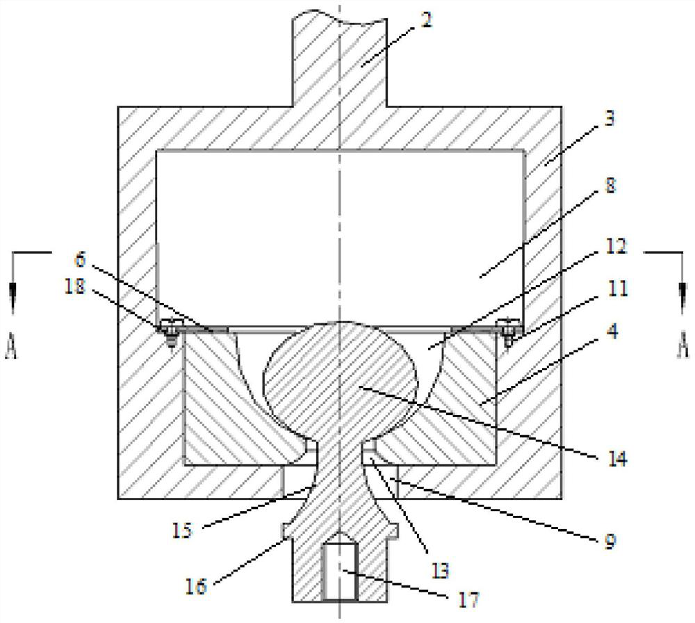 Self-centering anti-bending and anti-twisting high-temperature clamp capable of bearing axial tensile load