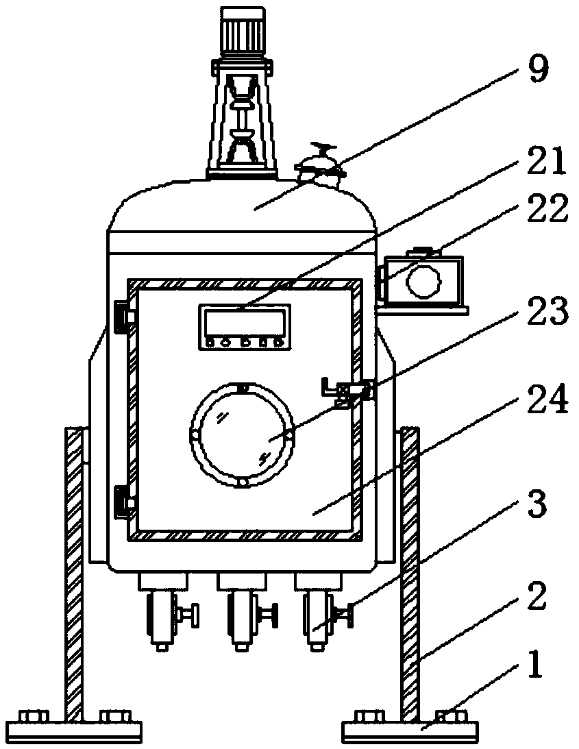 Fried pepper oil heat preservation homogenizing stirring filling device