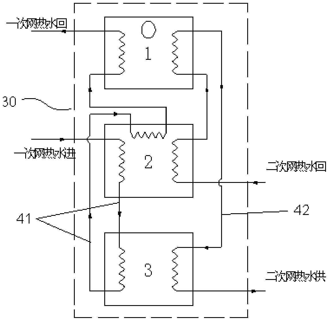 Combined type heat exchange unit