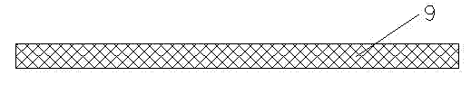 Island-free lead frame structure prefilled with plastic encapsulating material, plated firstly and etched later and production method thereof