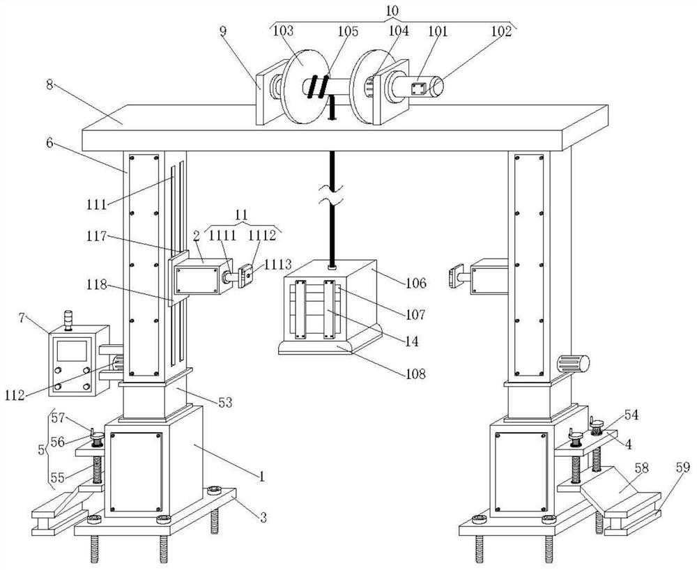 Convenient-to-adjust impact force detection device for explosion-proof vehicle research and development