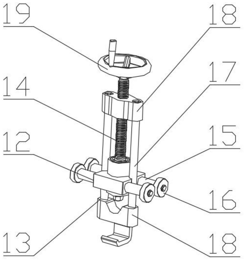 Dismounting device for fastening wedge-shaped plate and method