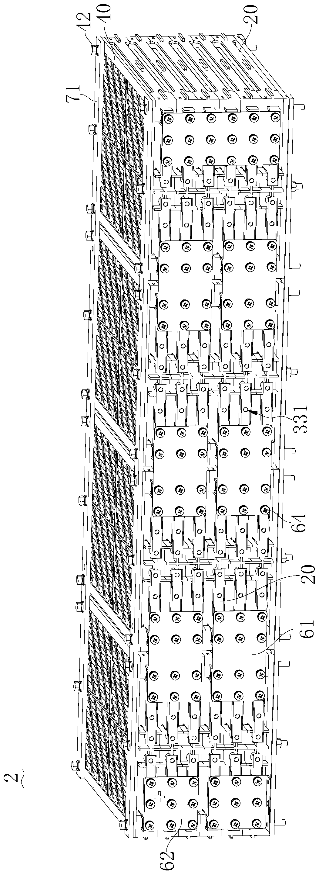Lithium battery energy storage module and lithium battery energy storage module group
