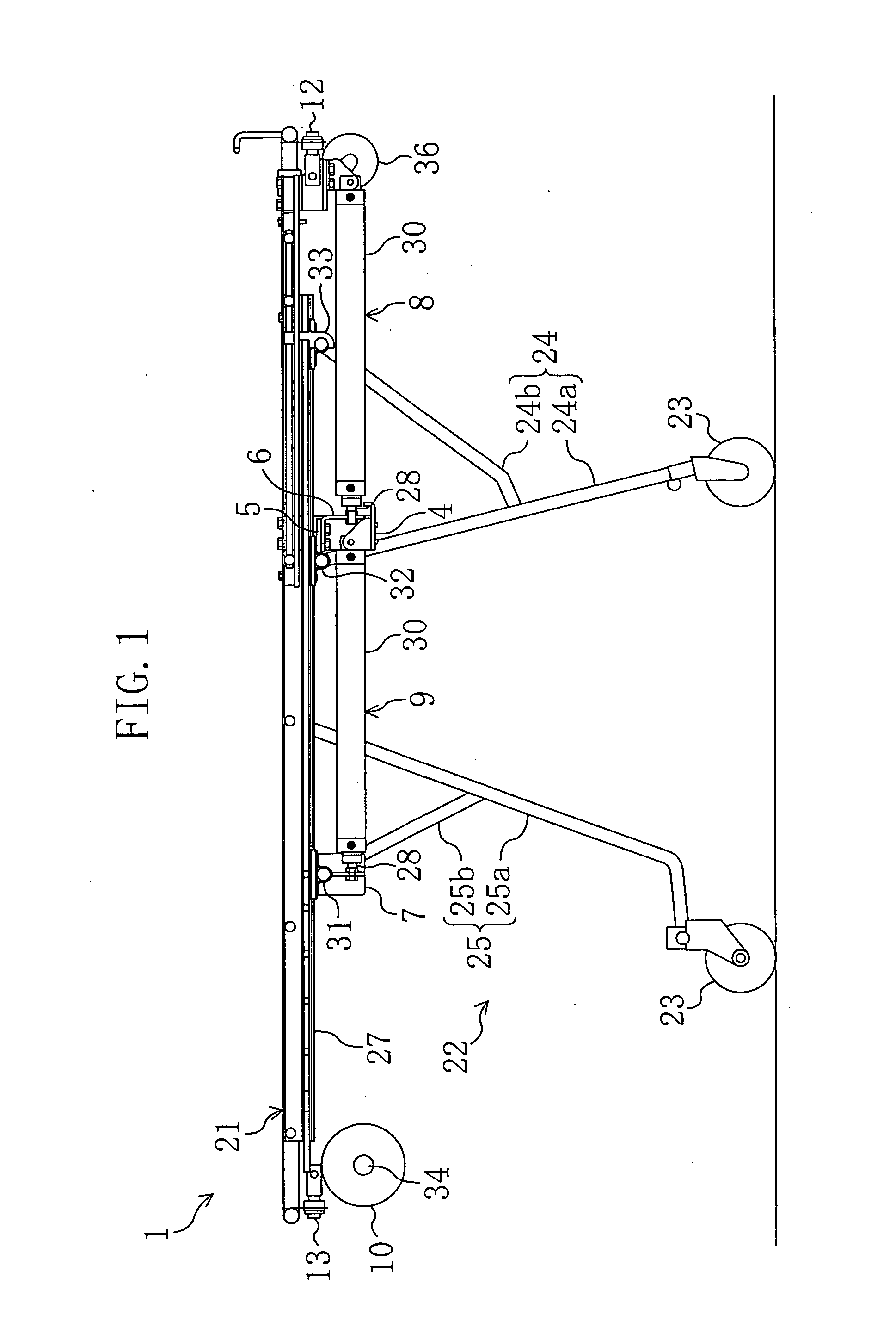 Stretcher, stretcher system and method for using the system