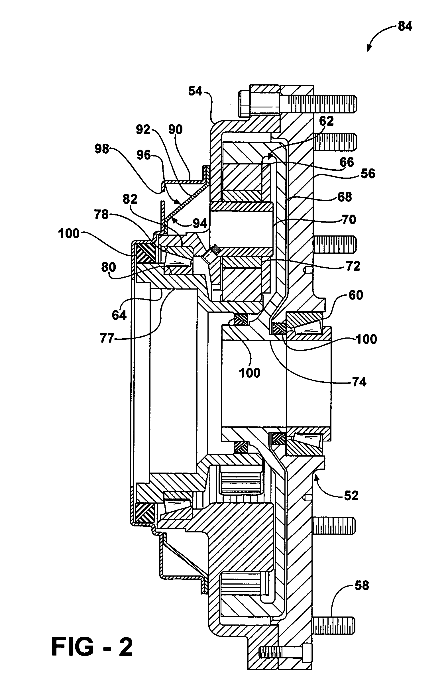 Wheel assembly with integral electric motor