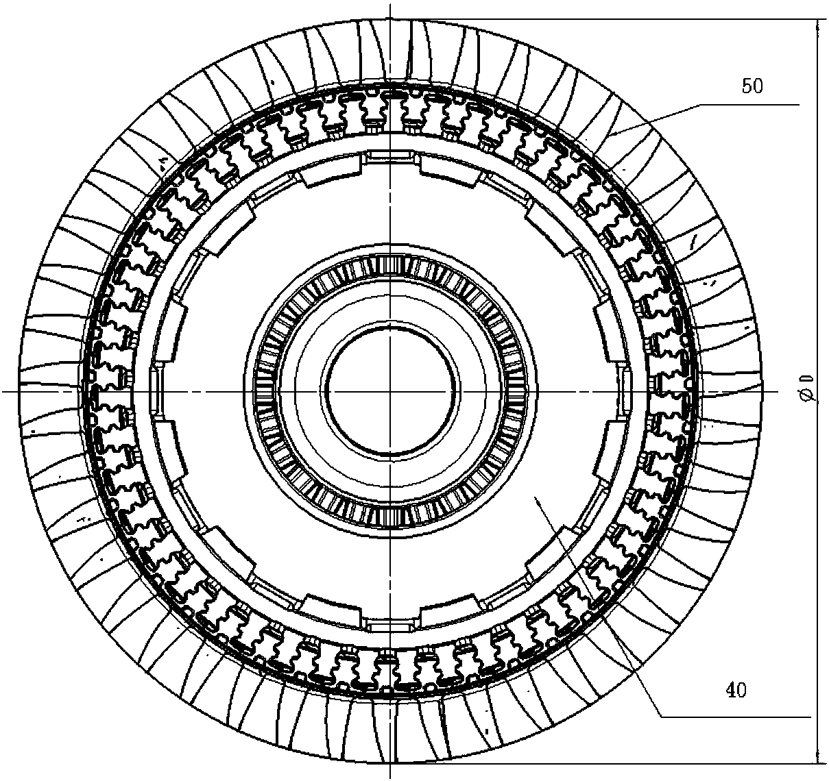 Turbine rotor grinding fixture