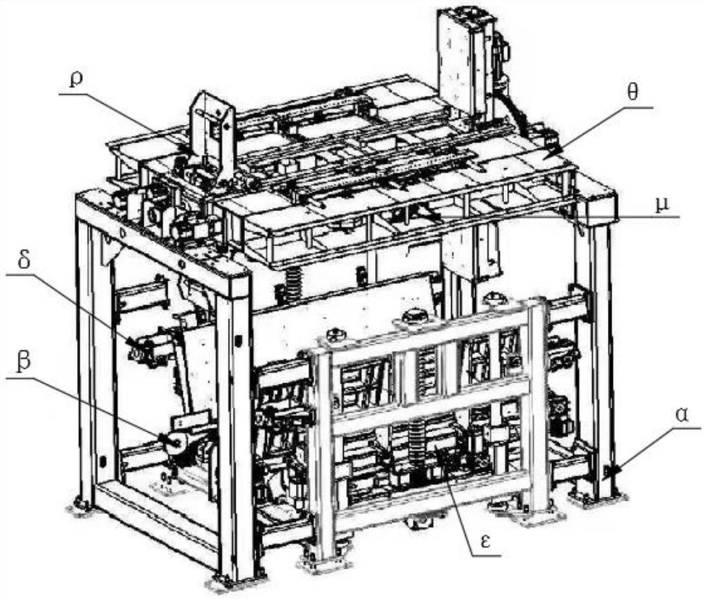 A jig for foaming refrigerator boxes