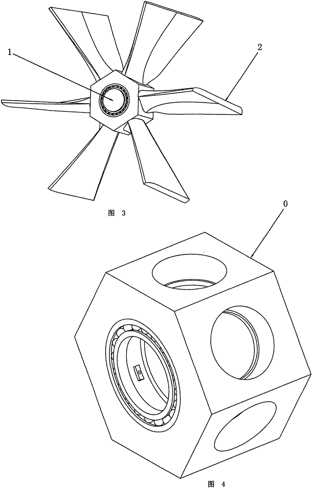 Axial flow force loose-leaf flow wheel