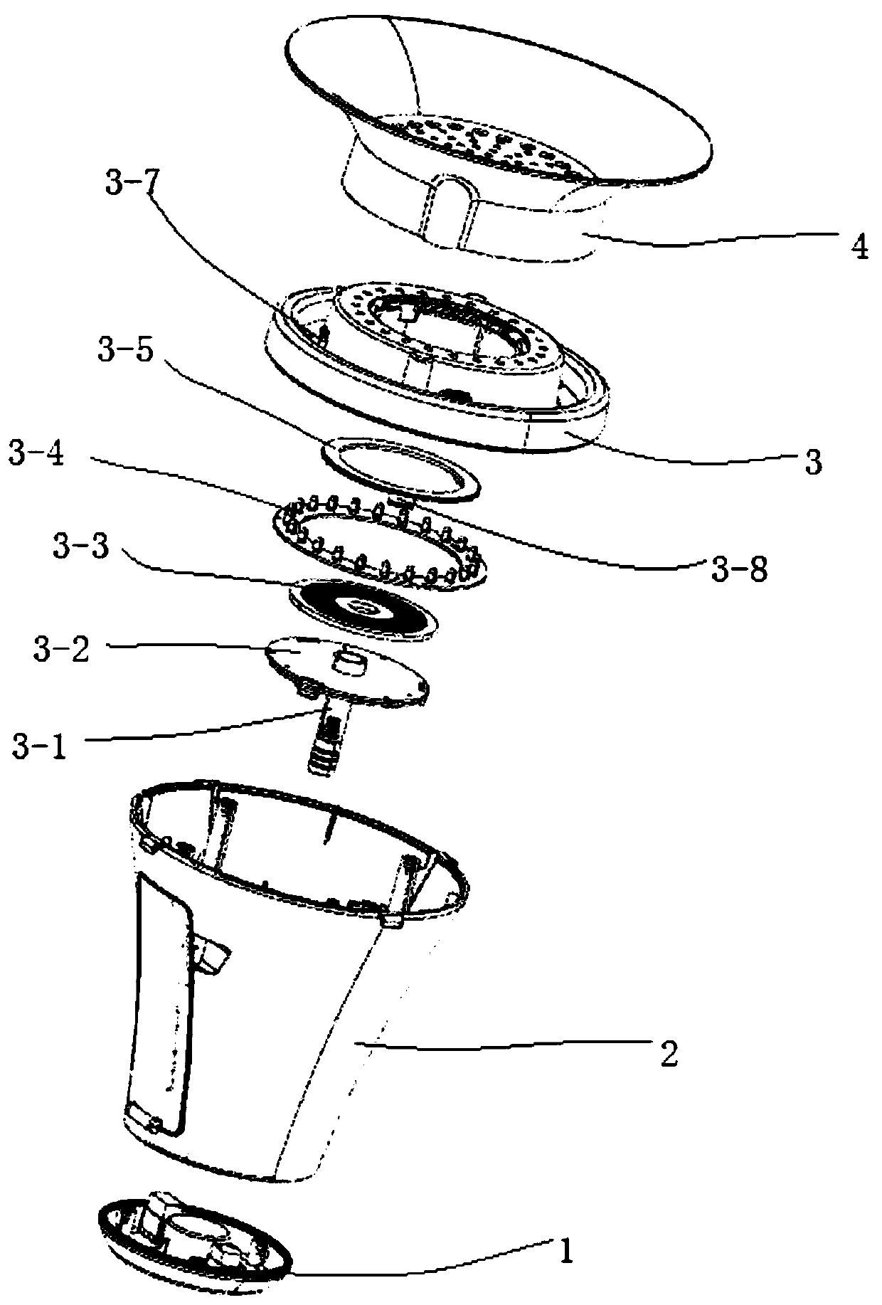 Fumigation therapy handpiece and device with the same