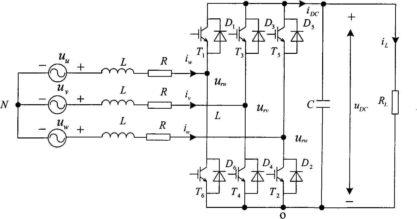 Passivity-based control system for voltage type PWM rectifier supplied by unbalanced power supply