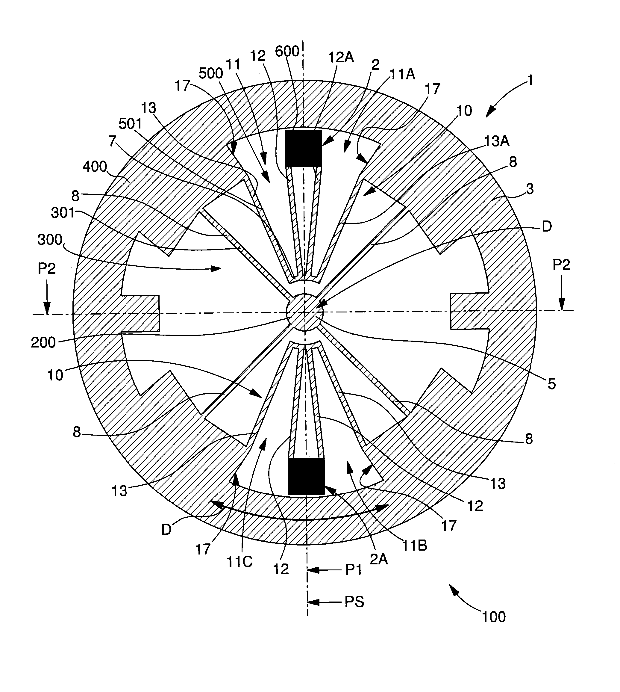 Oscillating mechanism with an elastic pivot and mobile element for transmitting energy