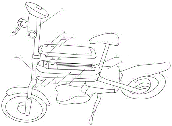 Electric vehicle with dual anti-theft battery box